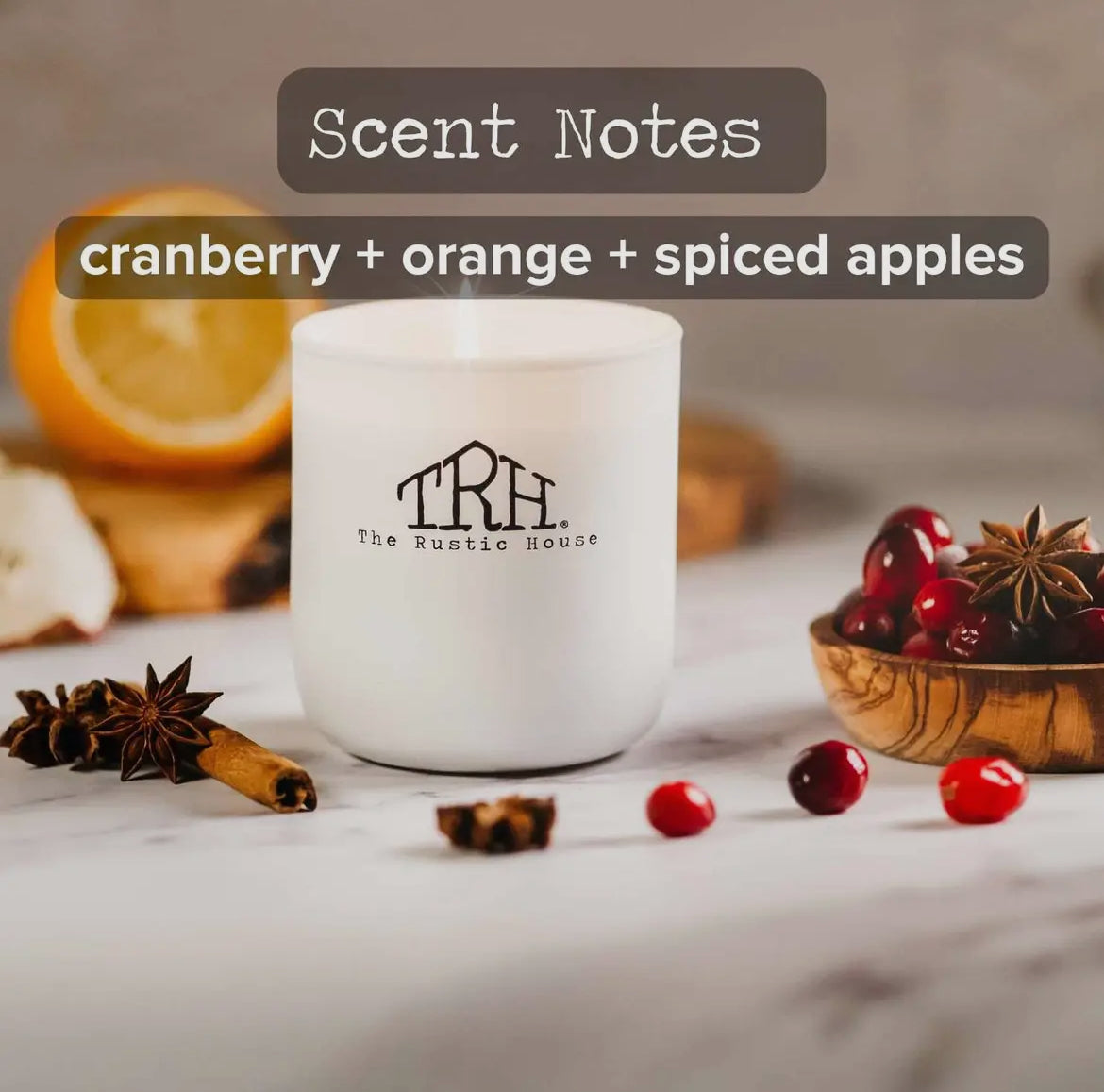 Cranberry Spice Holiday Candle