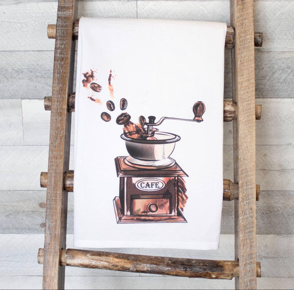 Vintage Coffee Grinder Tea Towel