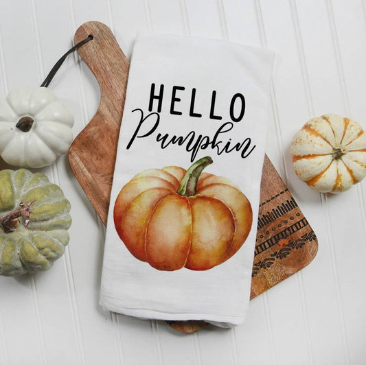 Hello Pumpkin Kitchen Towel