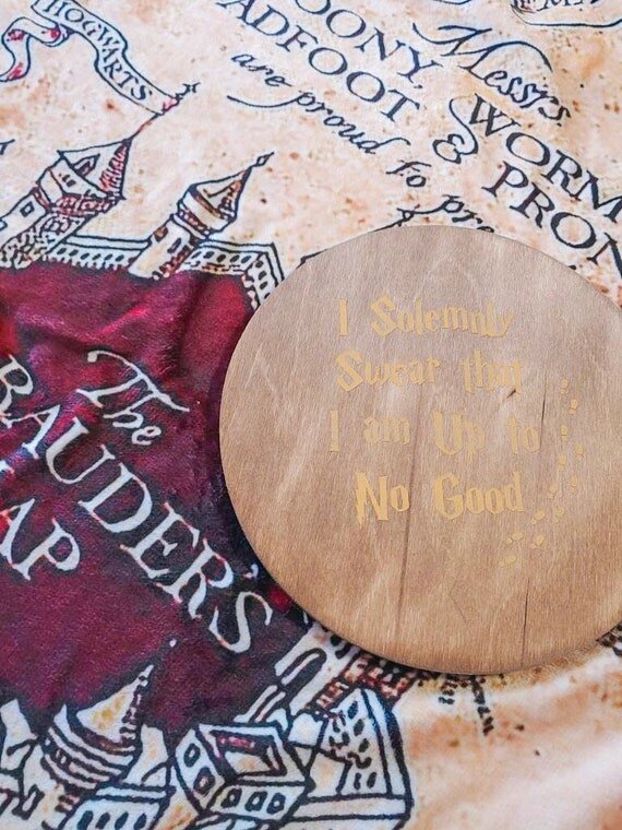 Reversible Harry Potter Tray, Cheese Platter, Sign