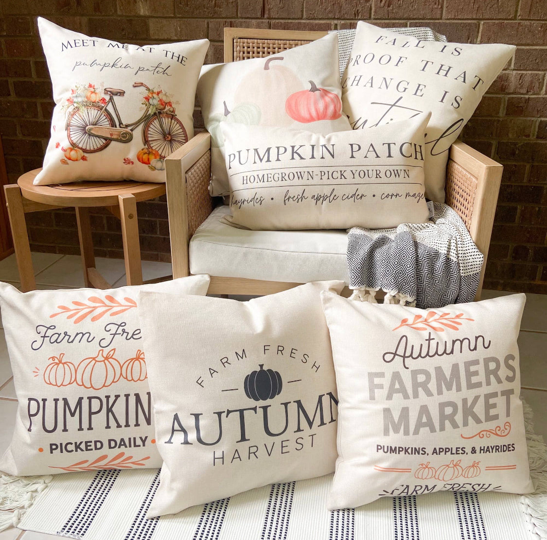 Autumn Harvest Pillow Cover