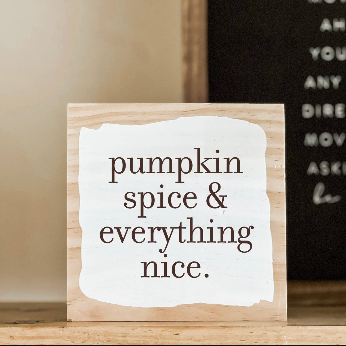 Mini Pumpkin Spice Sign