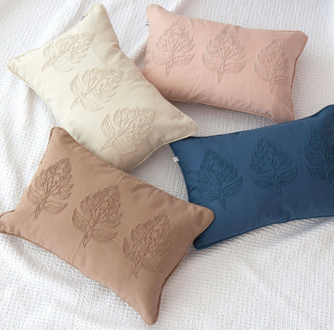 Eloise Embroidered Vintage Pillow Cover