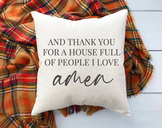 Thank You Farmhouse Pillow Cover