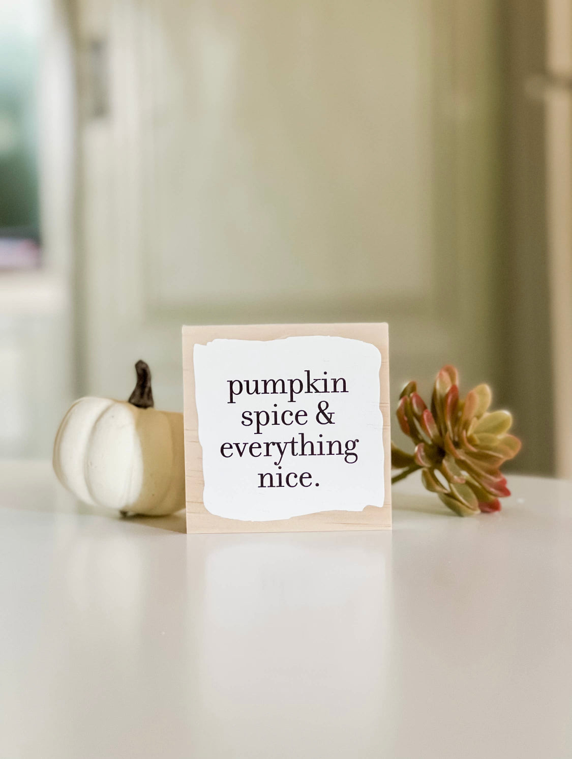 Mini Pumpkin Spice Sign